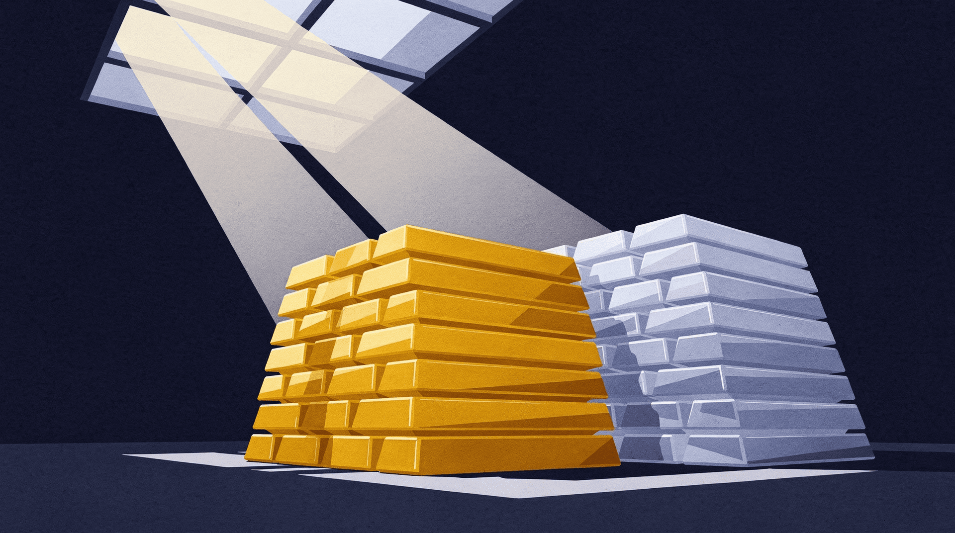 Line chart of gold price over the last 90 days